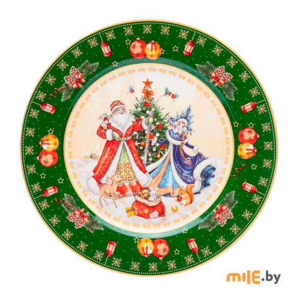 Тарелка закусочная Lefard Дед Мороз и Снегурочка (85-1715) 20,5 см