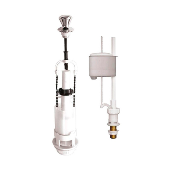 Комплект арматуры Berges Eкo 21.1 двойной слив, нижний (латунь) под-д 030521