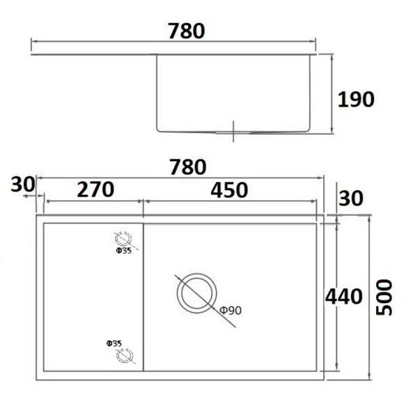 Мойка кухонная Gerhans K37850-X Мойка кухонная Gerhans K37850-X