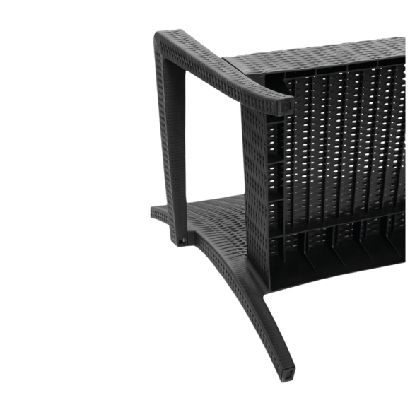 Диван Ola Dom Rattan (антрацит)