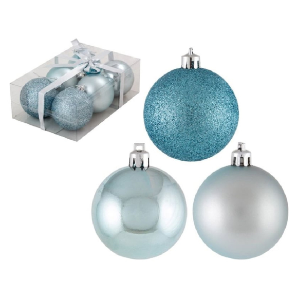 Набор новогодних шаров Волшебная страна (PB6-6SMB-LB 1471) 6 шт.