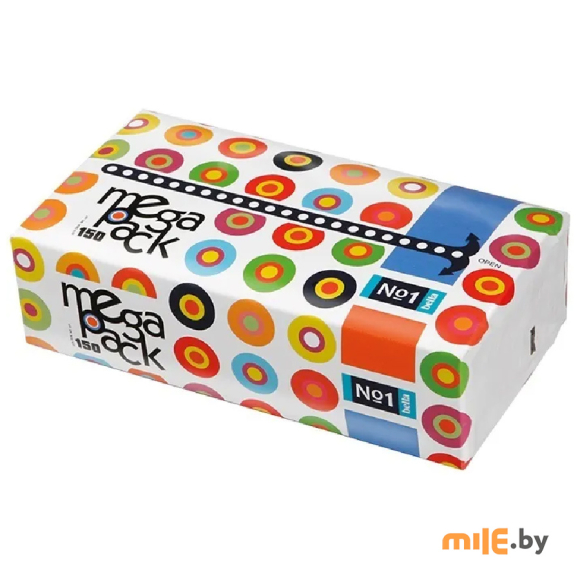 Салфетки бумажные Bella №1 универсальные двухслойные Mega Pack 150 шт.