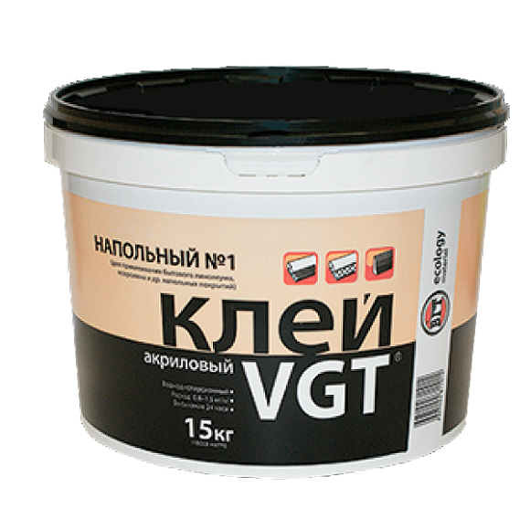 Клей для наклеивания бытового линолеума и ковролина VGT 15 кг