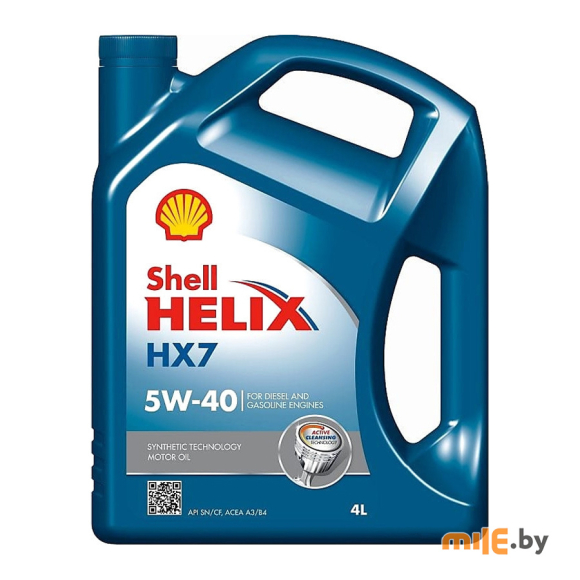 Моторное масло Shell Helix HX7 5W-40 4 л
