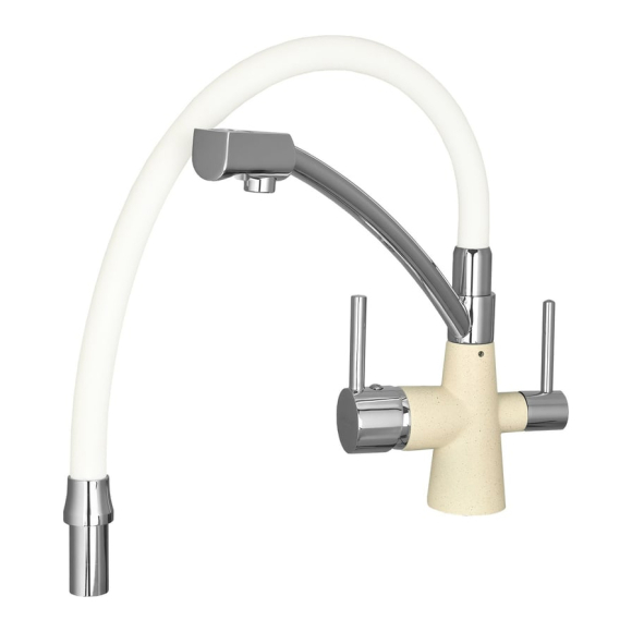 Смеситель для кухни с гибким изливом и подводкой питьевой воды Wisent W4855-18-3