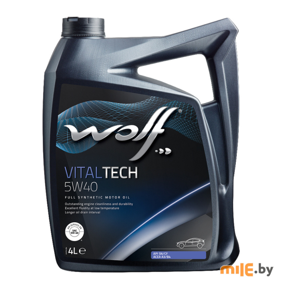 Масло моторное WOLF VitalTech 5W-40 4 л