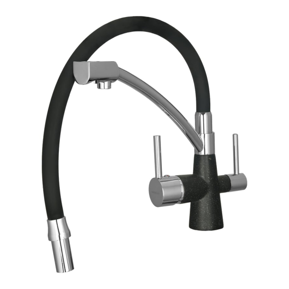 Смеситель для кухни с гибким изливом и подводкой питьевой воды Wisent W4855-22-2