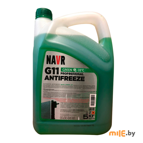 Антифриз Navr G11 зелёный 5 кг