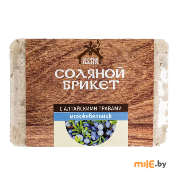 Соляной брикет Соляная Баня можжевельник с алтайскими травами 1350 г Соляной брикет Соляная Баня можжевельник с алтайскими травами 1350 г