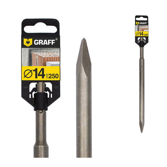 Зубило пикообразное Graff SDS-plus 14х250 мм