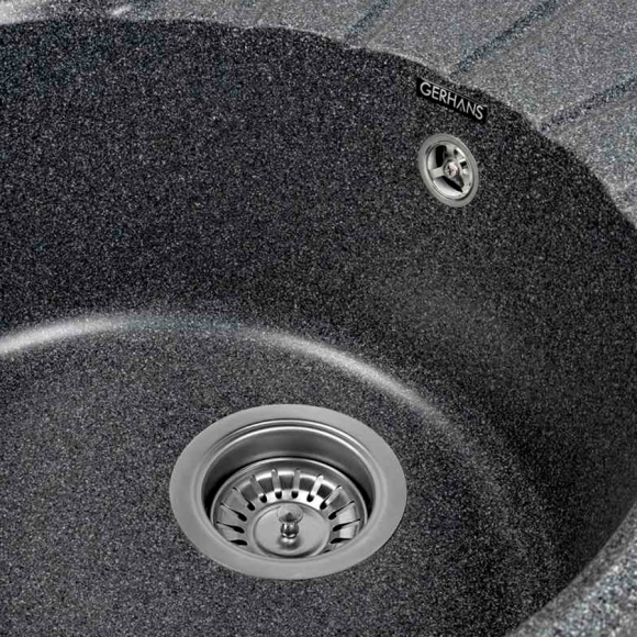 Мойка кухонная Gerhans A02-24 графит (без сифона) Мойка кухонная Gerhans A02-24 графит (без сифона)