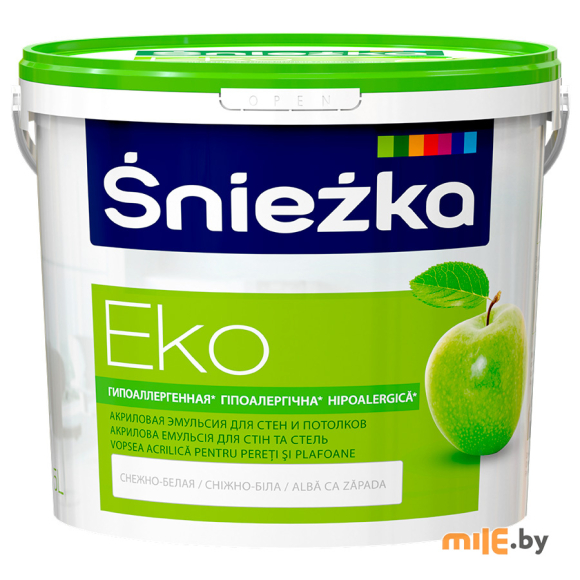 Краска акриловая Sniezka Эко люкс 5 л (белый)