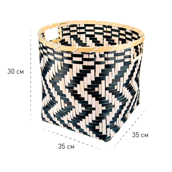 Корзина стеллажная Natural House Зигзаг (DC15M) 35x35x30 см Корзина стеллажная Natural House Зигзаг (DC15M) 35x35x30 см