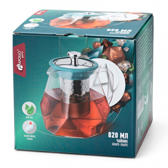 Чайник стеклянный Apollo Genio Grape-Shape (GRS-820) 820 мл