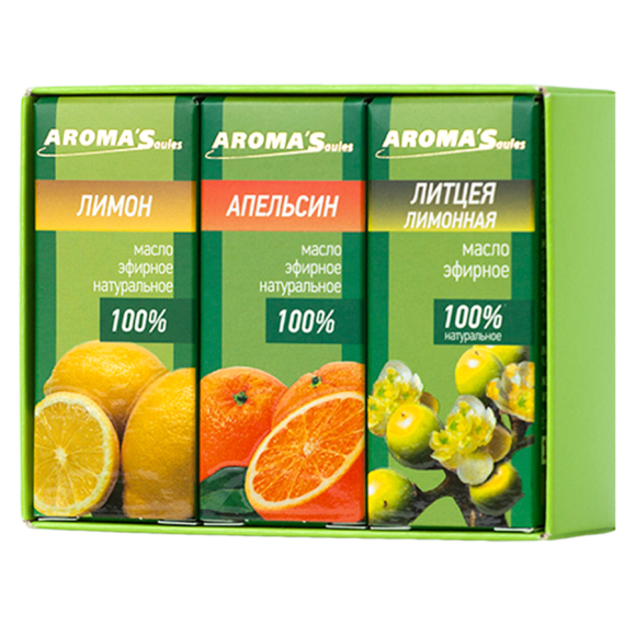 Набор эфирных масел Aroma Saules Цитрусовый 3x10 мл