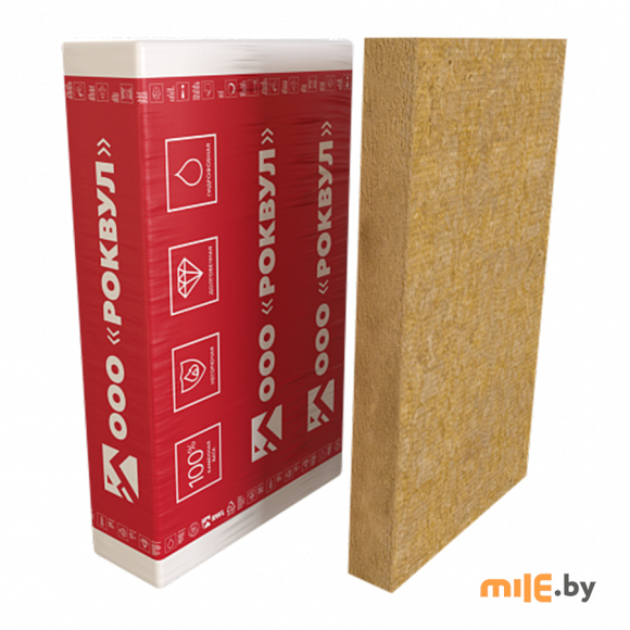 Каменная вата ROCKWOOL Фасад Баттс Оптима 1000х600х50 мм