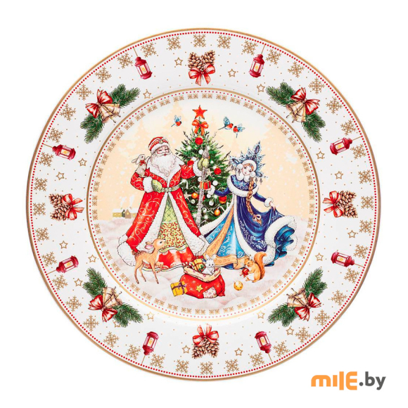 Тарелка обеденная Lefard Дед Мороз и Снегурочка (85-1712) 27 см