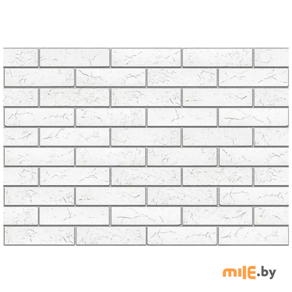 Декоративный гипсовый камень Stone Mill Кирпич Оксфорд белый (ПГД-1-Л 1500)
