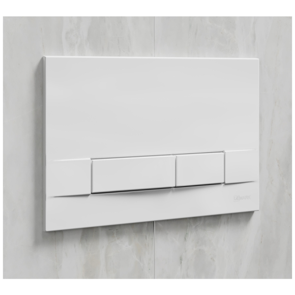 Комплект 2в1: Инсталляция Lemark Peneda для унитазов с кнопкой смыва Bit (9880412) белый глянец