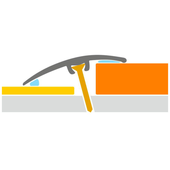 Порог алюминиевый 72-409Т КТМ 1800 x 41 (ясень белый)