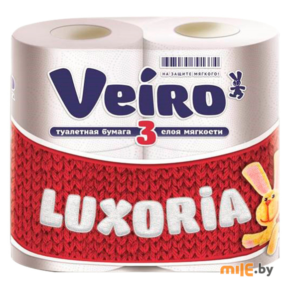 Туалетная бумага Veiro трехслойная (4 шт.)