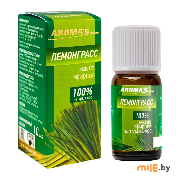 Масло эфирное Aroma Saules Лемонграсс 10 мл