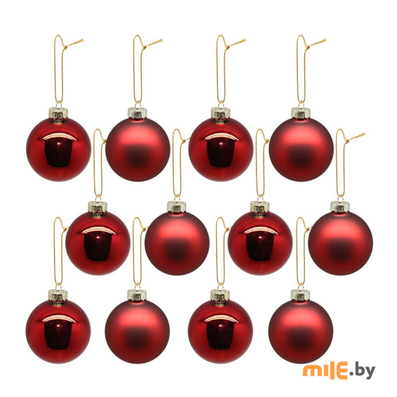 Набор новогодних шаров B&H (BH1760-R) 12 шт.