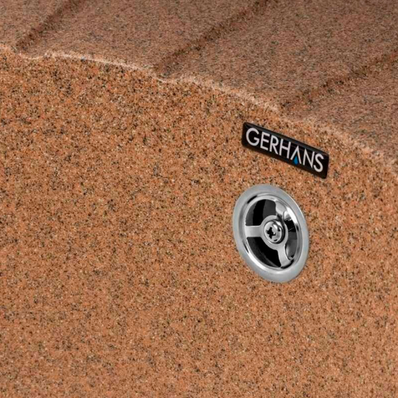 Мойка кухонная Gerhans A02-23 терракот (без сифона) Мойка кухонная Gerhans A02-23 терракот (без сифона)