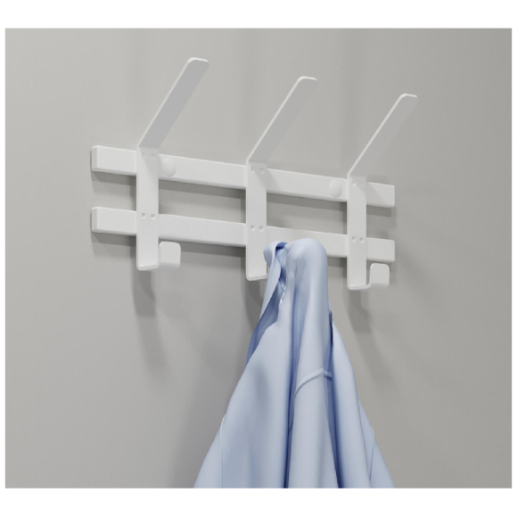 Вешалка настенная ЗМИ Торонто 3 (белый)