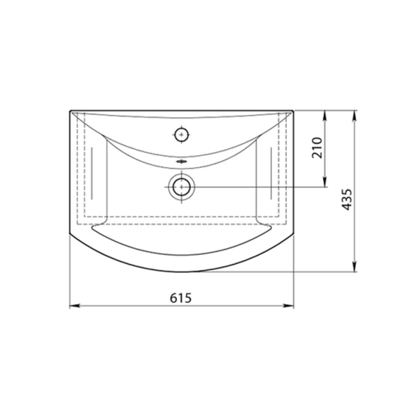 Тумба под умывальник СанитаМебель Эмили (601.600)