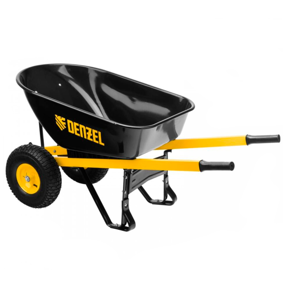 Тачка строительная усиленная двухколесная Denzel (69000)