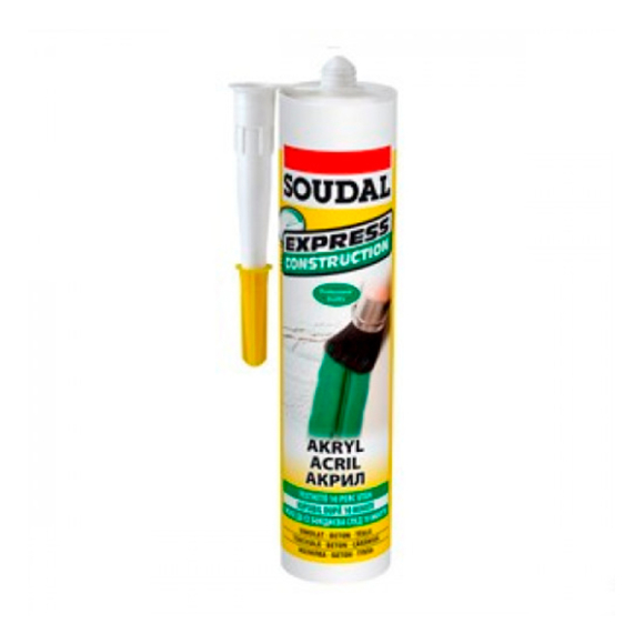 Герметик акриловый Soudal Express Construction (белый) 280 мл