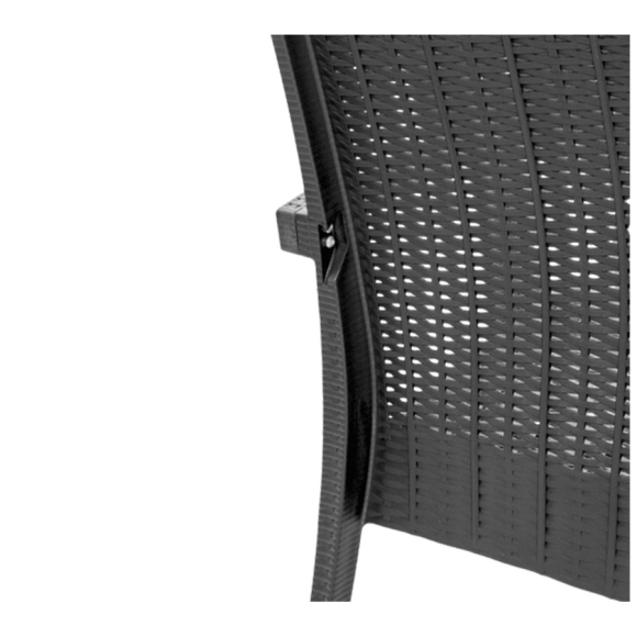 Диван Ola Dom Rattan (антрацит)