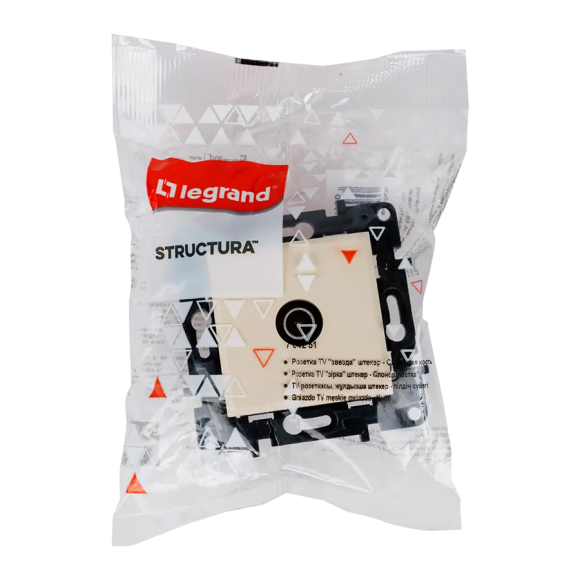 Розетка TV Legrand Structura звезда 764251 (слоновая кость)