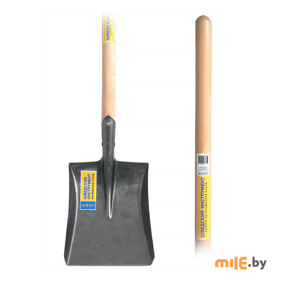 Лопата совковая с черенком Шведский инструмент 010