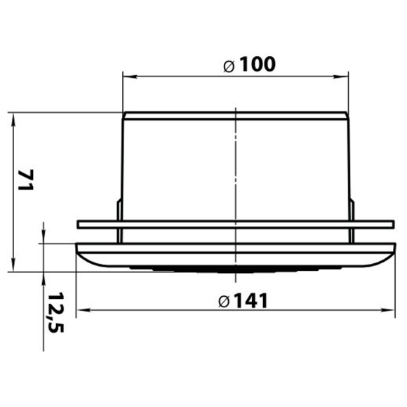 Потолочный диффузор Семь ветров ДК100