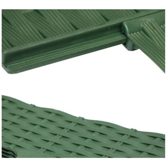 Бордюр садовый Протэкт Ротанг (хаки) БР-4.8 480x9 см