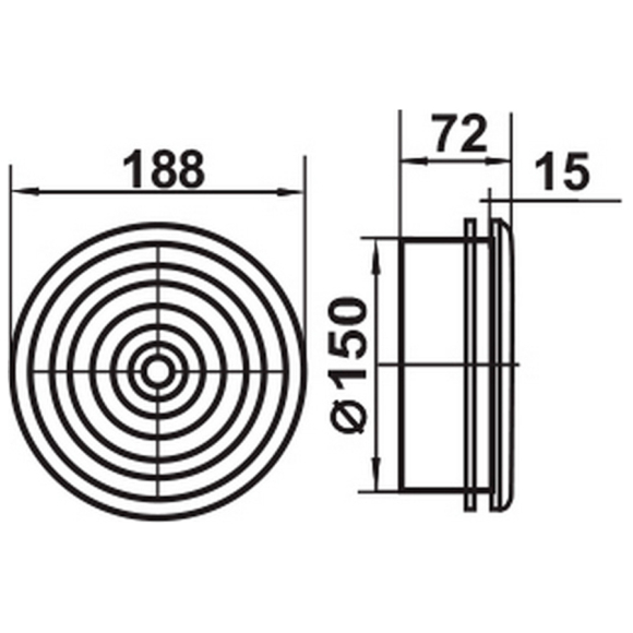 Потолочный диффузор Семь ветров ДК150