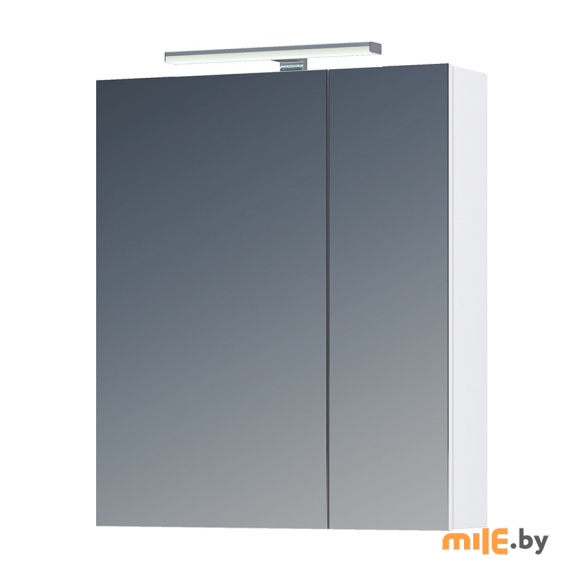 Шкаф навесной с зеркалом Vigo Plaza 600 со светильником