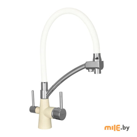 Смеситель для кухни с гибким изливом и подводкой питьевой воды Wisent W4855-18-3