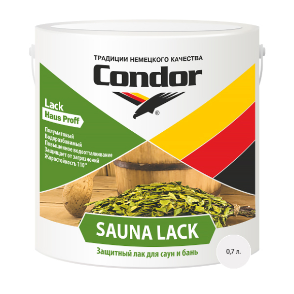 Лак ВД-АК Sauna Lack (Сауна Лак) 0,7 кг