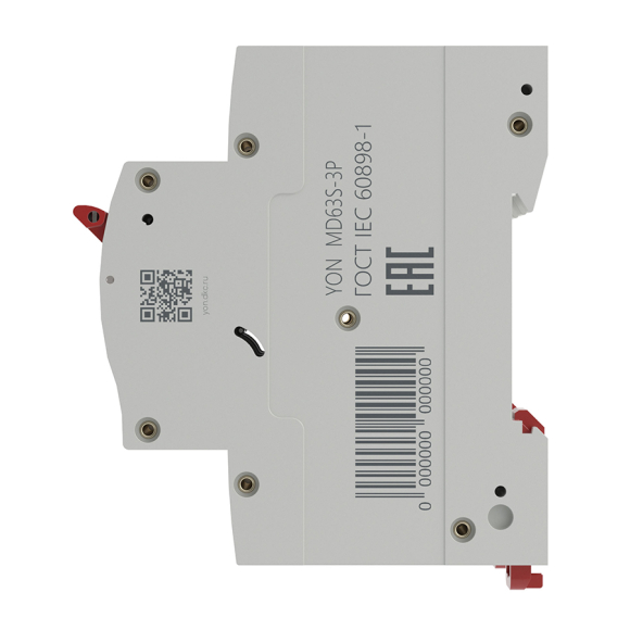 Автоматический выключатель DKC Yon Max MD63N 3P 63A C 4.5kA 3М MD63S-3PC63