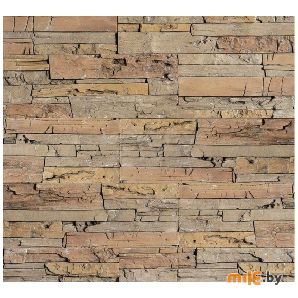 Плита гипсовая декоративная Stone mill Сланец Стоунвуд бежевый ПГД-1-Л (2702)