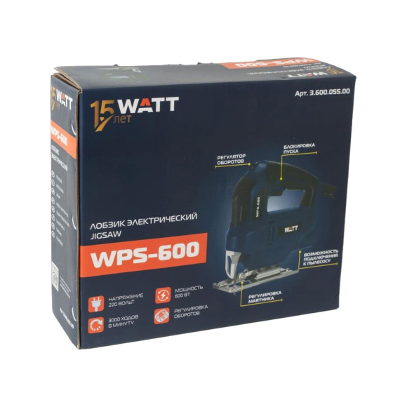 Лобзик электрический Watt WPS-600 (3.600.055.00)