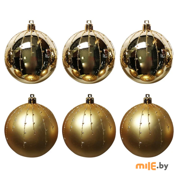 Набор новогодних шаров Волшебная страна Классика 7492 (6 шт.)