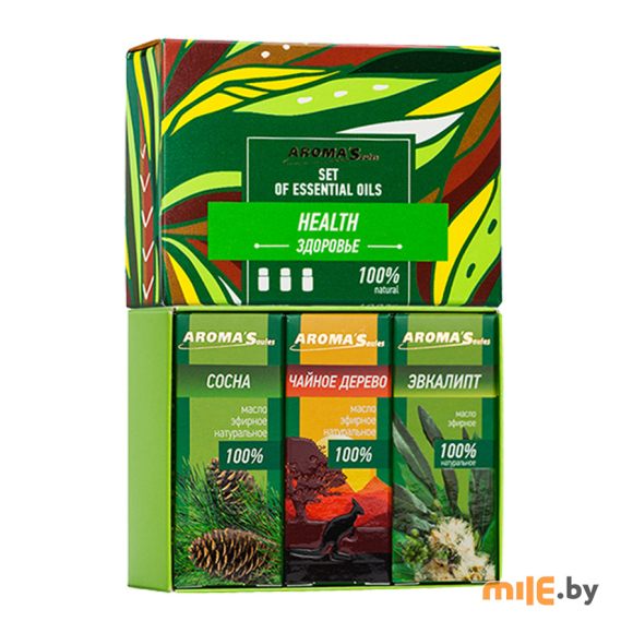 Набор эфирных масел Aroma Saules Здоровье 3x10 мл