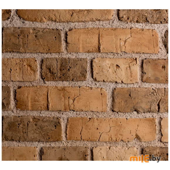 Плита гипсовая декоративная Stone mill Кирпич Этна бежевый ПГД-1-Л (4002)