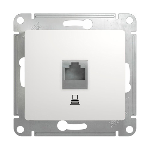 Розетка Schneider Electric Glossa GSL000181K RJ45 категория 5e белый