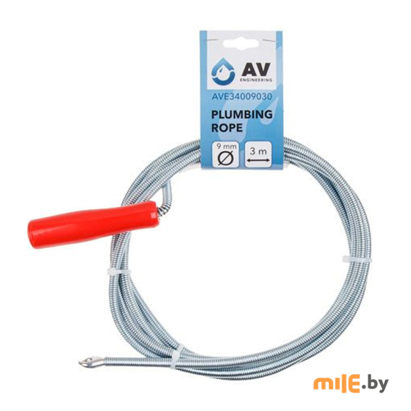 Трос сантехнический пружинный AV Engineering (AVE34009030) 9 мм х 3 м