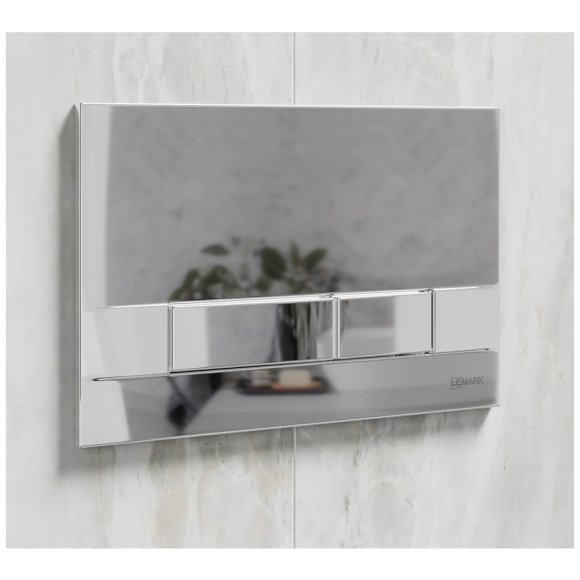 Комплект 2в1: Инсталляция Lemark Peneda для унитазов с кнопкой смыва Bit (9880110) хром глянец